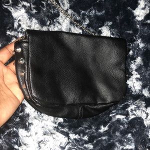 Black studded mini bag